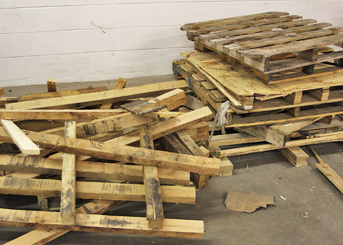 Broken Wooden pallets