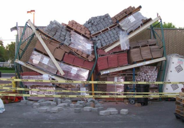 overloaded pallet racking