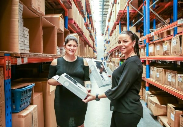 Two women customers shopping at a warehouse