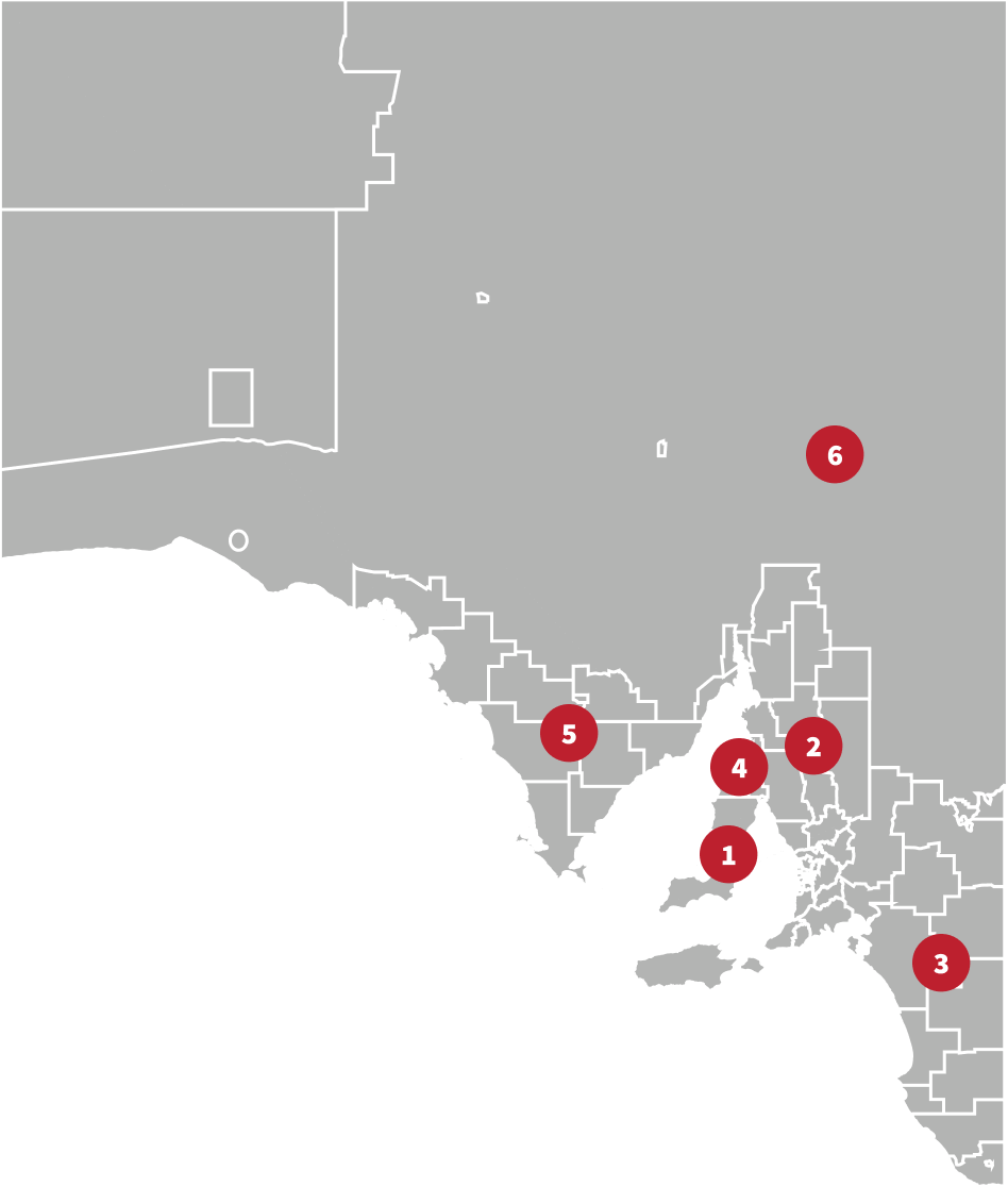 Adelaid Region Map